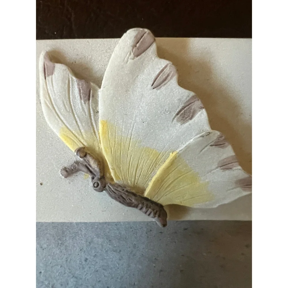 Vintage Fairy Garden Resin Frame 3D Butterfly Bee Floral 5x7 Woodland Cottage